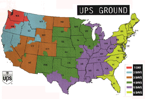 UPS MAP