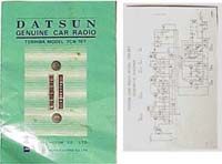 DATSUN GENUINE CAR RADIO BROCHURE