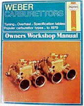 WEBER CARBURETORS OWNERS WORKSHOP MANUAL