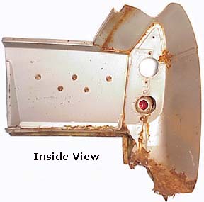 Datsun Roadster Left Rear Fender Piece